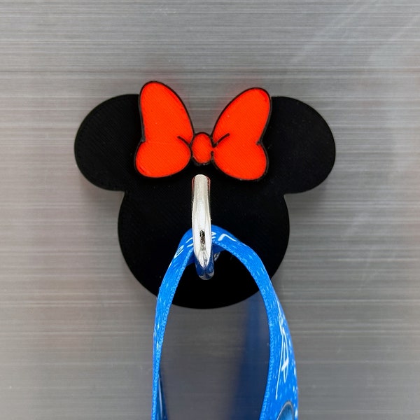 Mouse with Bow Magnetic Hook - Perfect for Disney Cruise - Fish Extender Gift - Cruise Door Lanyard Hanger