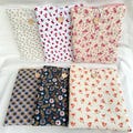 Flower Pattern Fleece Book Sleeve, Protective Cover, Book Protector for Large Book and Paperback with Button, Book Case product logo