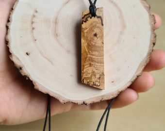 Kette aus gestockter Birke, Kette, Schmuck, Holzkette, Holzschmuck