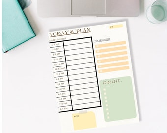 Daily Planner Printable - Checklist - To Do List - Printable PDF - Printable PNG - Digital Download