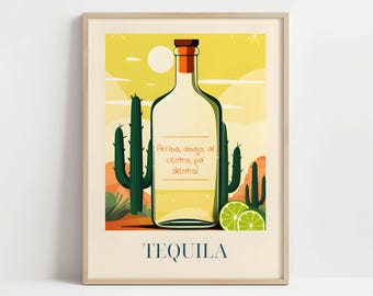 Tequila from Tequila, Mexico - Poster with or without frame - Kitchen art print