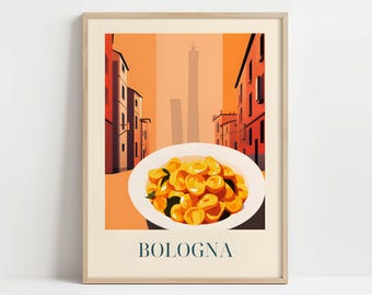 Tortellini from Bologna, Italy - Poster with or without frame - Kitchen art print