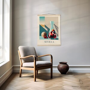 Spanish art poster: Sangria from Seville - Matte Paper Poster with Hanger