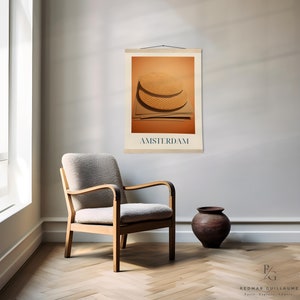 Dutch food art poster: Stroopwafels from Amsterdam - Matte Paper Poster with Hanger