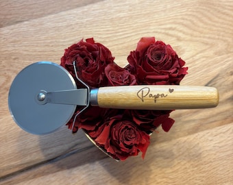Pizzaschneider pizzaroller Messer personalisiert Gravur Männer Geschenke  Hochzeitsgeschenke Einweihungsgeschenk Weihnachten Vatertag