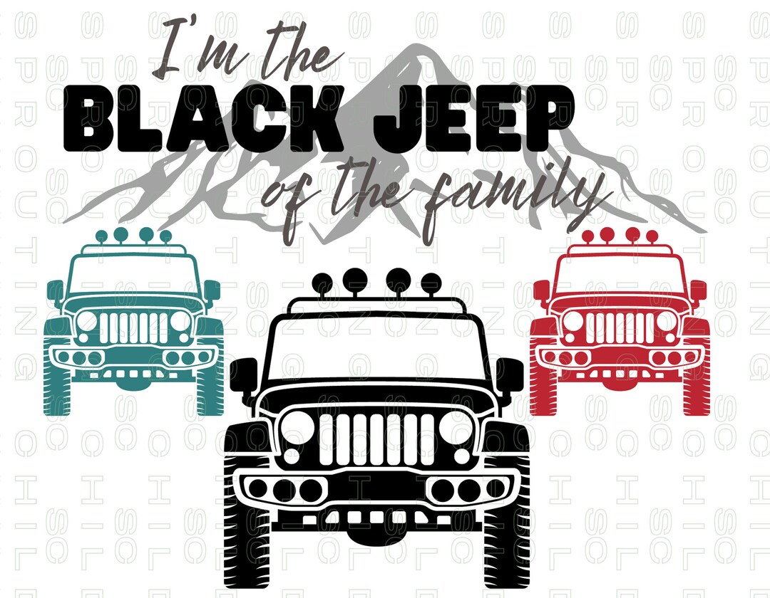 Black Jeep of the Family Png Jeep Png Wrangler Png - Etsy