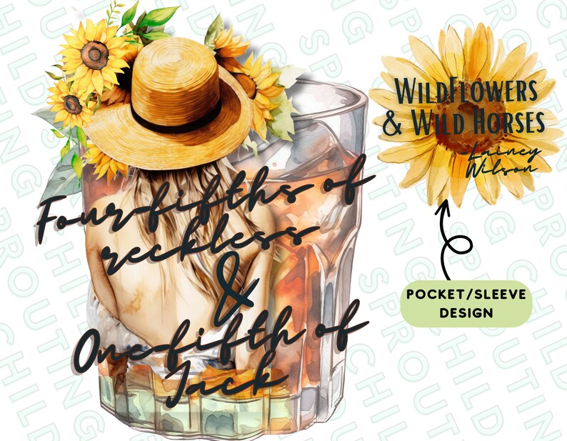 Lainey Wilson PNG Wildflowers and Wild Horses Country Music Etsy