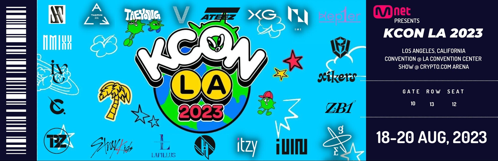 KCON LA 2023 Souvenir Convention/concert Ticket - Etsy