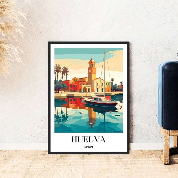 Huelva Travel Poster Spain Poster Print Wall Art Home Decor Digital Download Self Expression Gift Vacation Poster Printable Wallart