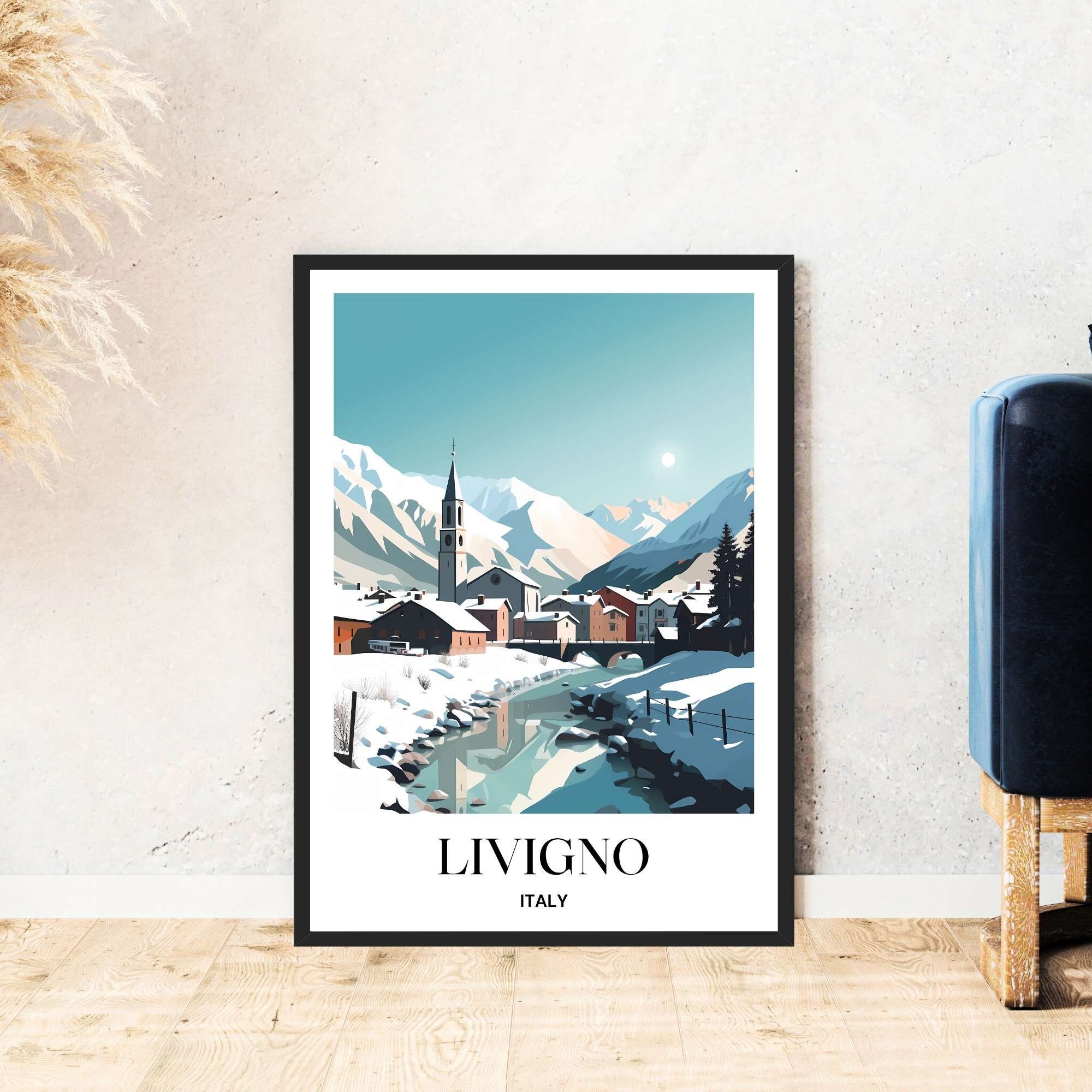 Livigno, mountains, nature, travel poster, Italy mountain bike skiing hiking digital download self-print gift holiday printable wallart