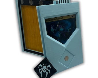 CommandView Badged: 3D Printed Magnetic MTG Commander Deck Box with Magnetic Badge