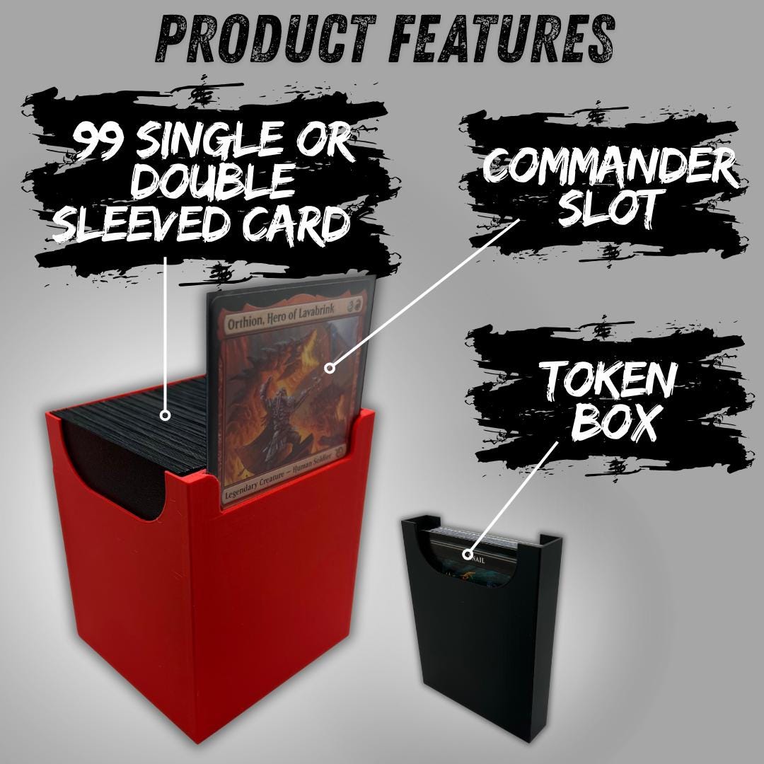 MTG Commander Deck & Token Containers - 3-piece Bundle Box Set - Etsy