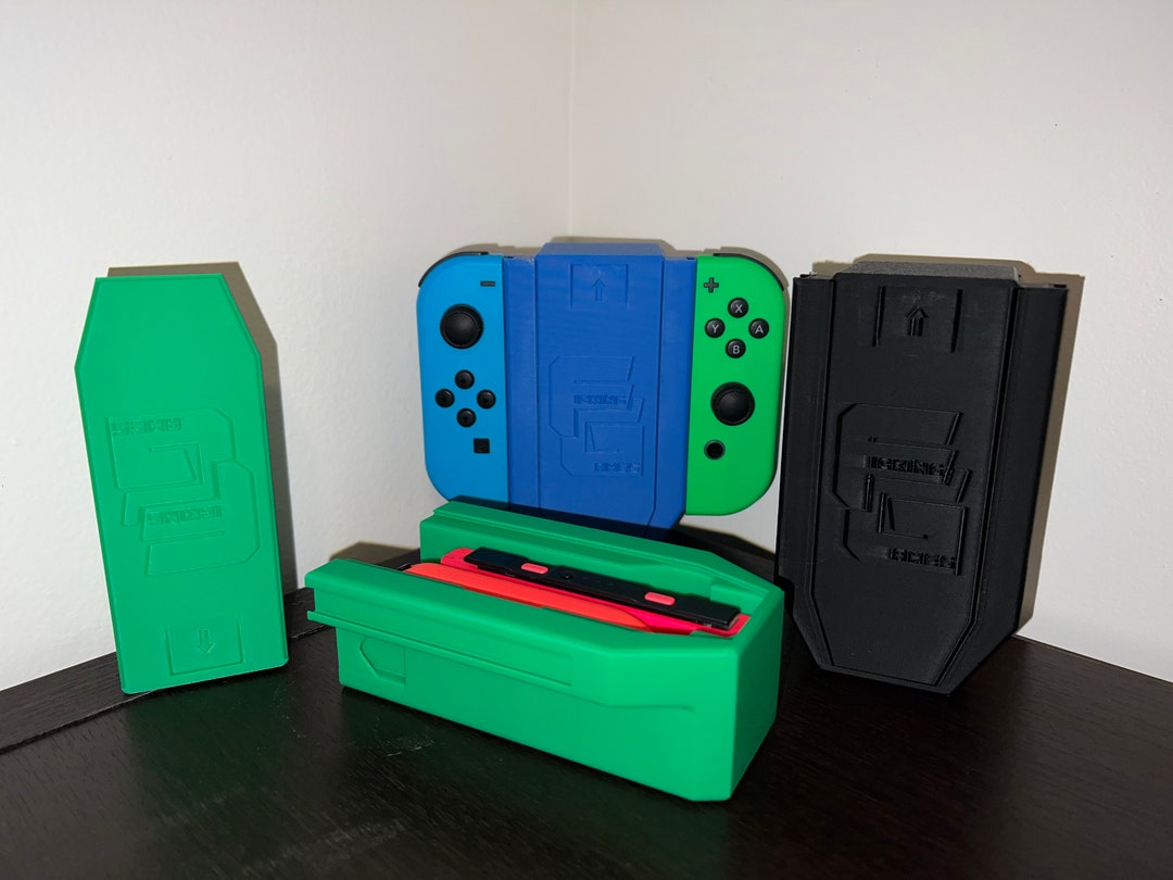 Protective Nintendo Switch Joycon Case With Builtin Controller Holder Etsy