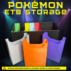 Organizador de cartas de energia Pokémon ETB – Armazenamento impresso em 3D