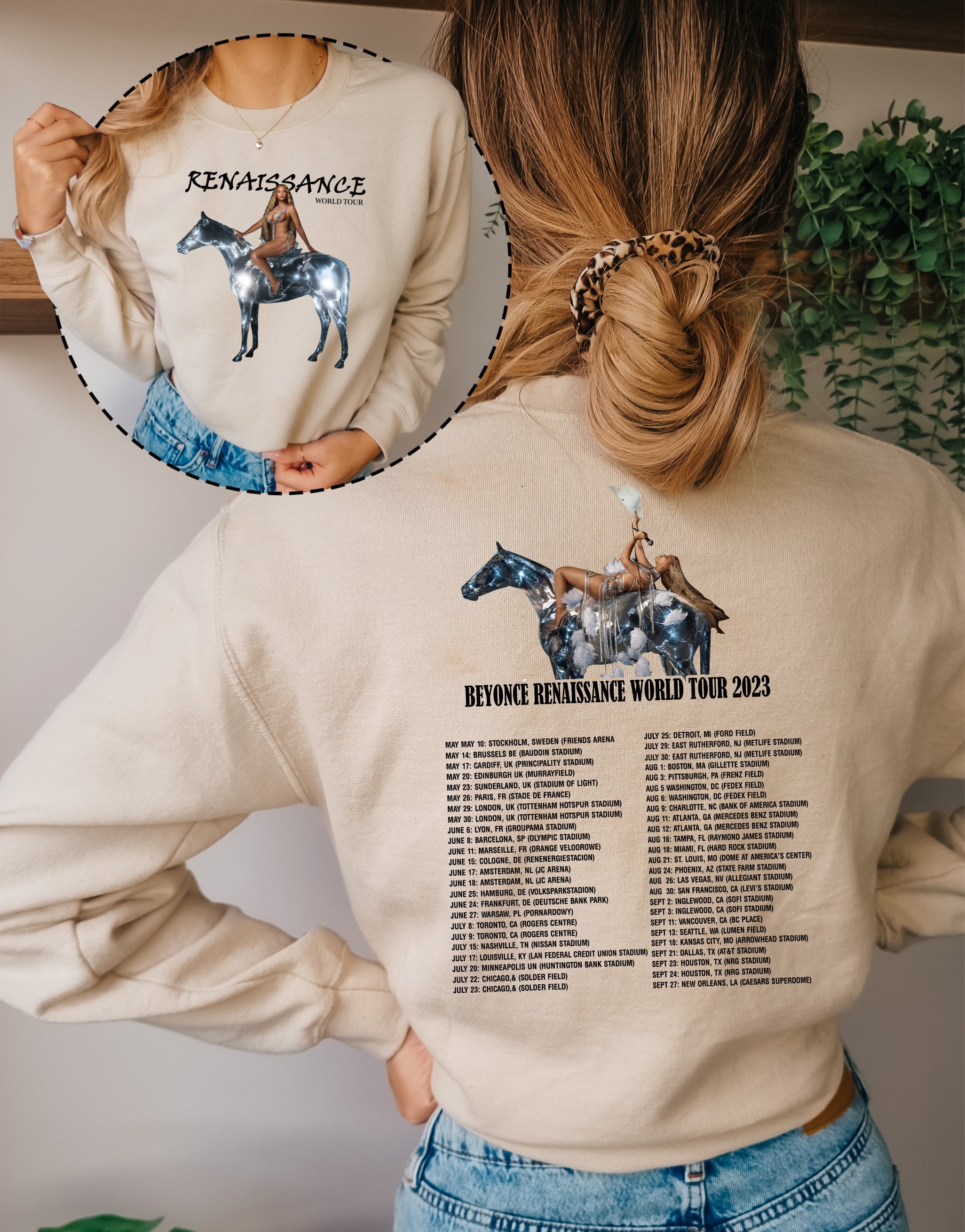 2023 Beyonce Sweatshirt, Beyonce Renaissance World Tour Hoodie, Beyonce ...