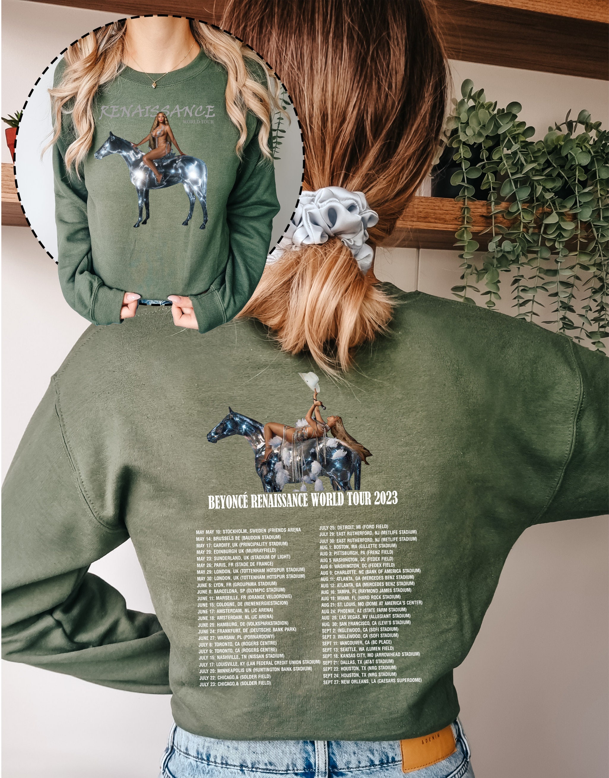 2023 Beyonce Sweatshirt, Beyonce Renaissance World Tour Hoodie, Beyonce ...
