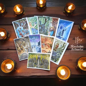 Tolkien Art Prints-Lord of the Rings-Tolkien decor print-Middle earth wall decor-Hobbit artwork Fantasy illustration