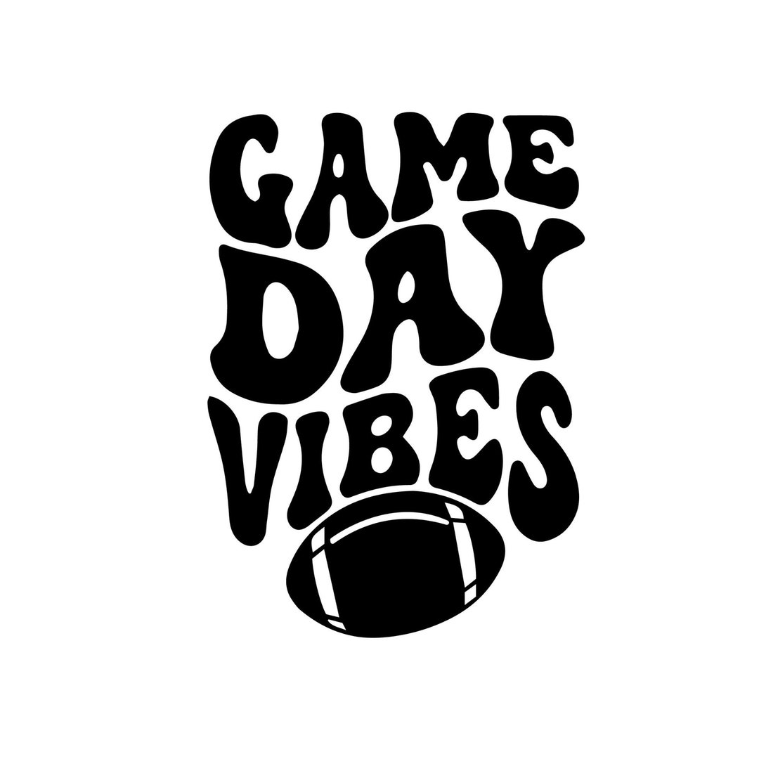 Game Day Vibes SVG PNG JPG Game Day Svg Football Svg Game Etsy