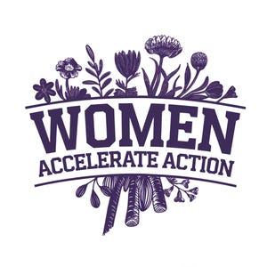 国際女性デー SVG PNG、#AccelerateAction SVG、紫色の花の野花のギフトアイデア デジタルダウンロード 昇華 PNG & SVG Cricut