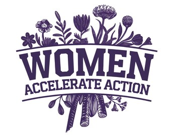 International Women's Day Svg Png, #AccelerateAction Svg, Purple Floral Wildflower Gift Idea Digital Download Sublimation PNG & SVG Cricut