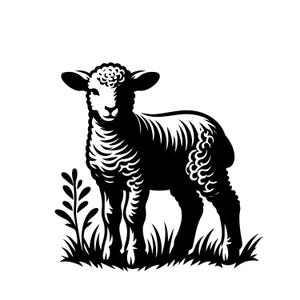 Agnello svg sbirciando agnello corpo intero file cricut Pasqua file di taglio pecora commerciale CNC Svg vinile decalcomanie agnello clipart maglietta file di taglio laser