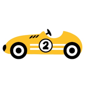 Racing Car SVG, Gelaagd, Papier, Race, Retro, Verjaardag, Topper, Jongen, Kinderen, Cut-bestand, Vinyl, Transport, Cricut, Voertuigen, Instant download