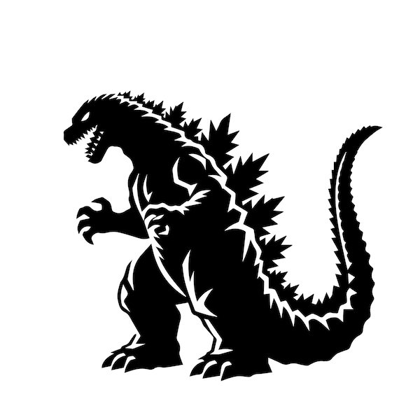 Godzilla Svg, High quality Godzilla Png, Kong Svg For Cricut, Clipart, Cut Files, Silhouette, Instant Download