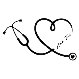 Corazón Estetoscopio SVG, Estetoscopio SVG Trabajador esencial Svg, Doctor Svg, Enfermera SVG Estetoscopio Clipart Vector Camisa, png Jpg Enfermera de hospital
