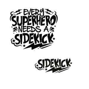 Jeder Superheld braucht einen Sidekick, Geschenk für Nichten, Big Brother svg, Big Bro To Be, Big Brother To Be svg