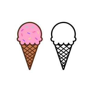 Eis, Instant Digital Download svg, png, jpg und eps Dateien enthalten! Sommer, Eistüte svg