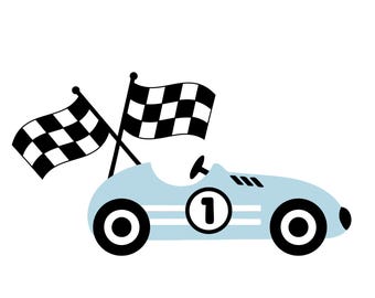 Racing Car SVG,Layered,Paper,Race,Retro,Birthday,Topper,Boy,Kids,Cut file,Vinyl,Transportation,Cricut,Vehicles,Instant download