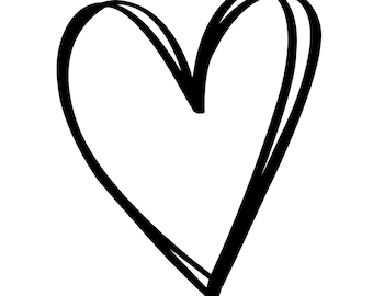 Cuore disegnato a mano, Cuore con lettere a mano in formato SVG, Cuore in formato SVG, Cuore carino in formato SVG, Cuore di mamma in formato SVG, Amore in formato SVG, Camicia a cuore in formato SVG, Taglia File Cricut, Silhouette