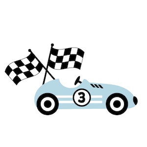 Rennwagen SVG, geschichtet, Papier, Rennen, Retro, Geburtstag, Topper, Junge, Kinder, Schnittdatei, Vinyl, Transport, Cricut, Fahrzeuge, Sofortiger Download