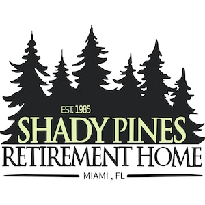 Shady Pines bejaardentehuis SVG, Golden Girls SVG, sarcastische SVG, jaren '80 Classic Lover Svg, Vinyl Cut File, Svg, Jpg, Png, eps