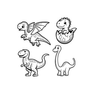 Niedliche Dinosaurier svg | Dinosaurier Clipart | Dinosaurier Silhouette | Kinder Dinosaurier svg | T-Rex svg | Dino svg |all in one svg Dateien