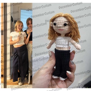 Personalized Crochet Dolls, Crochet Couple Gift, Custom Crochet Portrait, Doll From Portrait, Look Alike Doll, Gifts for Mom Her Mothers Day image 9