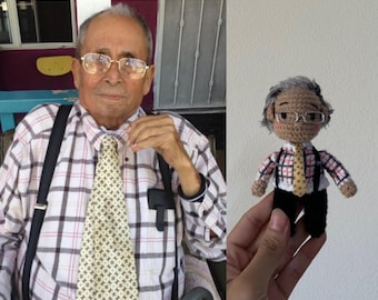Custom Crochet Portrait, Look Alike Doll, Couple Crochet Dolls, Christmas Gift, Handmade Couple Doll, Personalized Gifts, Gift For Baby