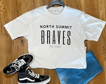 NS Brave Tshirt, North Summit Braves T-shirt, NSHS T shirts