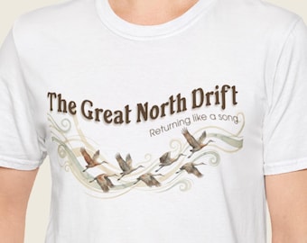 Sandhill Crane Migration Tee | North Drift Wildlife Birdwatcher Shirt