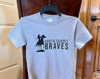 Youth North Summit Braves T-shirt: Indian Brave Design