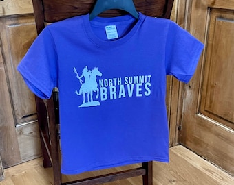 Youth North Summit Braves T-shirt: Indian Brave Design