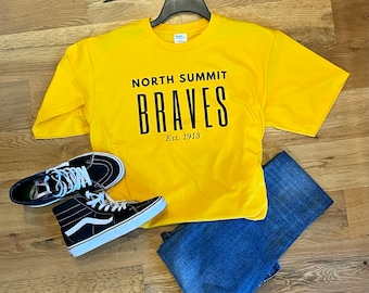 NS Brave Tshirt, North Summit Braves T-shirt, NSHS T shirts