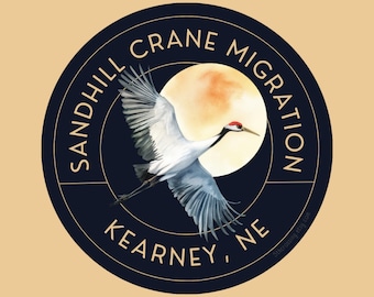 Archive Collection Sandhill Crane Sticker – Wildlife Vinyl