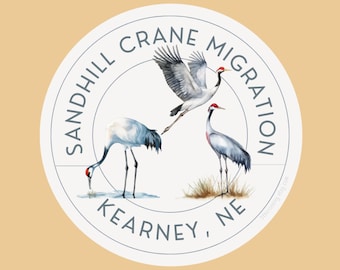 Archive Collection Sandhill Crane Sticker – Wildlife Vinyl