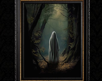 Ghost in the Forest - Wall Decor Art Print