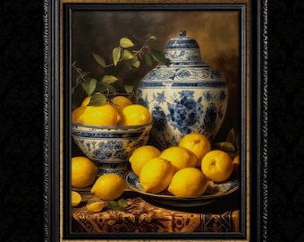 Vintage Lemons Wall Art Print
