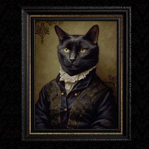 Victorian Cat Art Print