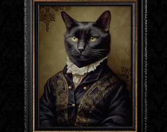 Victorian Cat Art Print