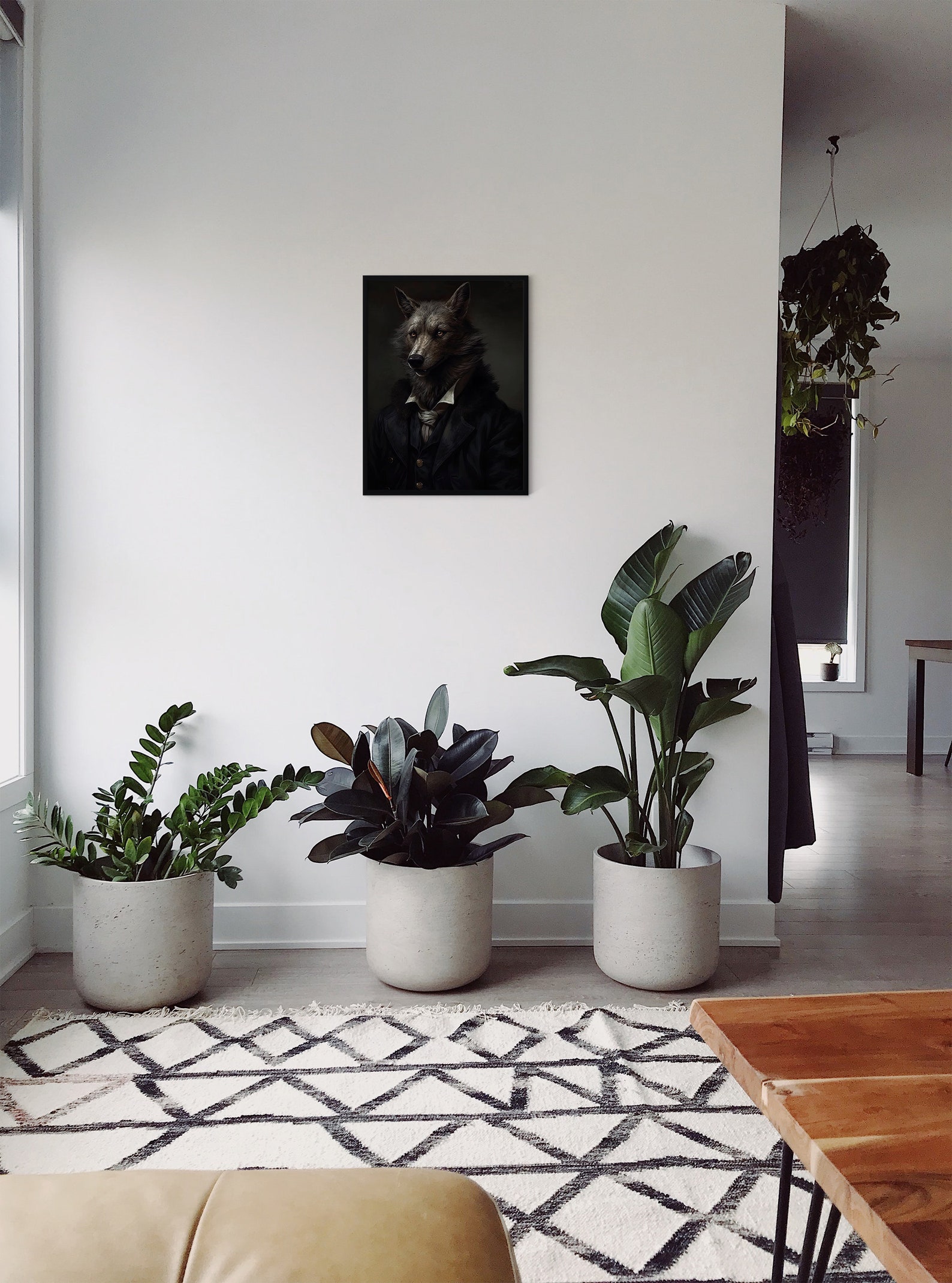 Werewolf Decor Victorian Wolf Wall Art Print Etsy