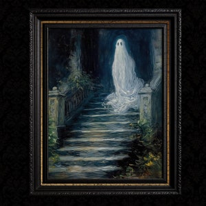 Vintage Ghost Wall Art Painting